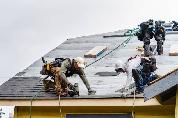 Professional Gutter Installation technician working in Cascade, MD
